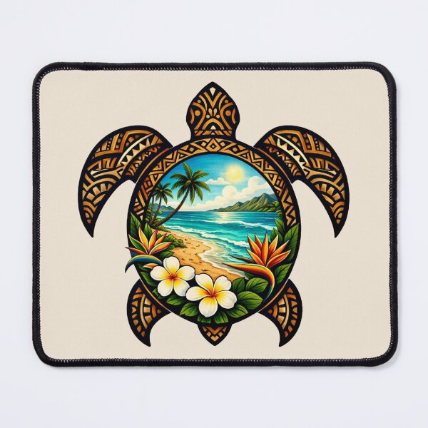 Item preview, Polynesian Sea Turtle - Tropical Beach designed and sold by Myra365Art.