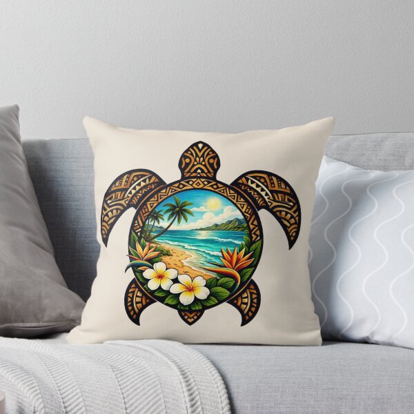 Item preview, Polynesian Sea Turtle - Tropical Beach designed and sold by Myra365Art.