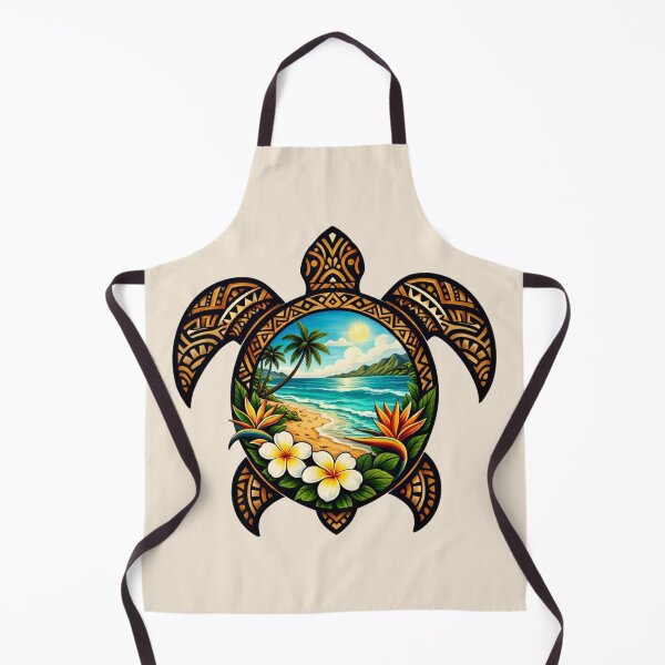 Item preview, Polynesian Sea Turtle - Tropical Beach designed and sold by Myra365Art.