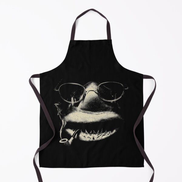 Item preview, Sophisticated Shark Eyeglasses Pipe Monochrome Art designed and sold by k3rstman1.