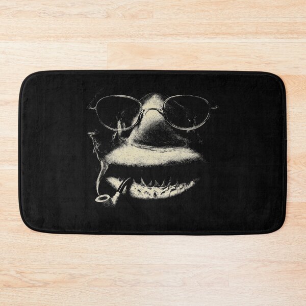Item preview, Sophisticated Shark Eyeglasses Pipe Monochrome Art designed and sold by k3rstman1.