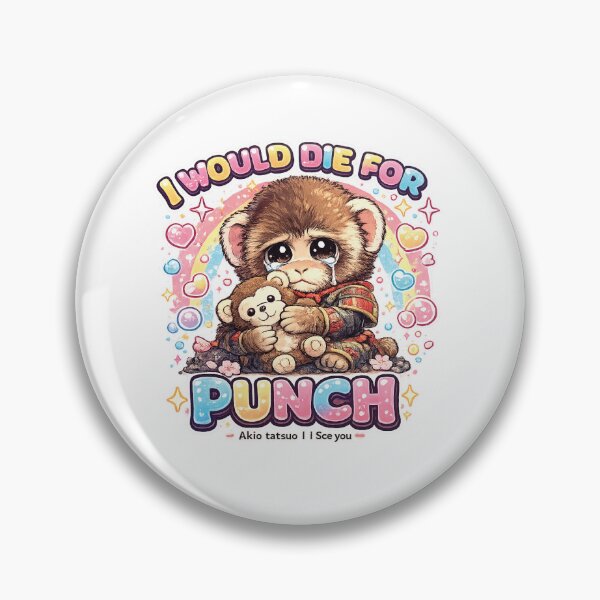 Item preview, Punch Monkey - Kawaii Crying Monkey I Would Die For Punch Meme designed and sold by akiotatsuo.