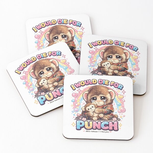 Item preview, Punch Monkey - Kawaii Crying Monkey I Would Die For Punch Meme designed and sold by akiotatsuo.