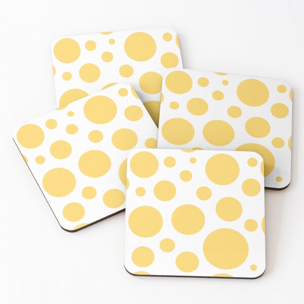 Item preview, Minimalist: Yellow  Circles on White designed and sold by BreisaBurman.