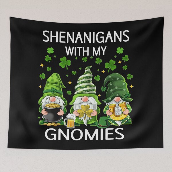 Item preview, St Patricks Day Lucky Shamrock Leopard Gnomes Irish Women designed and sold by will freed18.