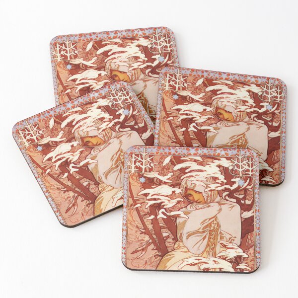 Item preview, Winter (The Seasons, 1900) - Art Nouveau Winter Solstice designed and sold by stevepmp.