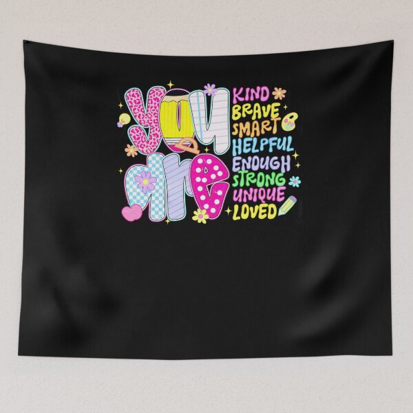 Item preview, You Are Smart Brave Strong Kind Loved Motivation Teacher designed and sold by krystalRomanart.
