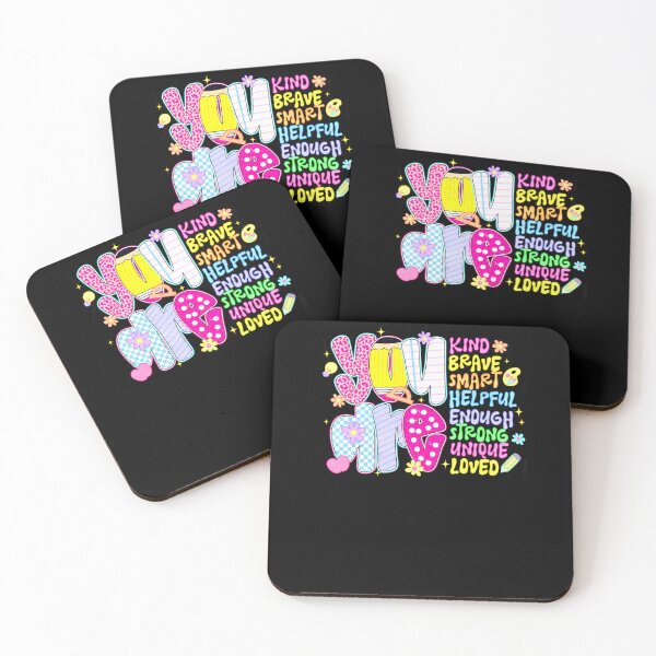 Item preview, You Are Smart Brave Strong Kind Loved Motivation Teacher designed and sold by krystalRomanart.