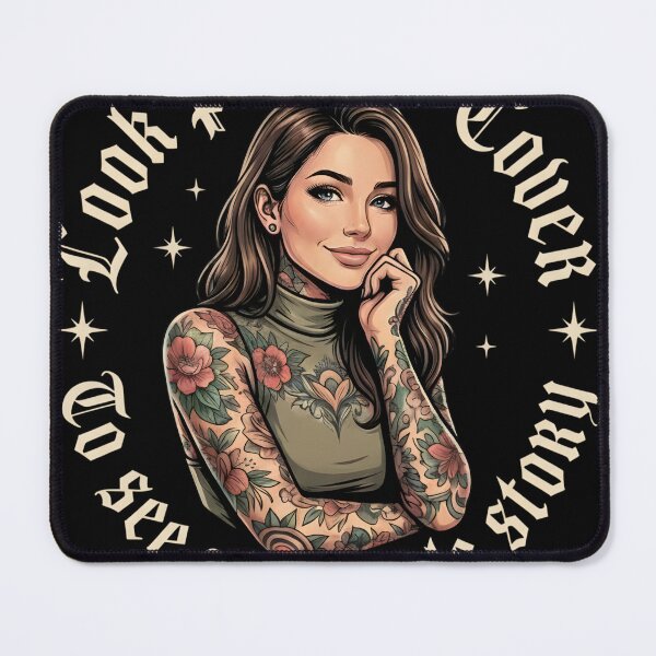 Item preview, Look Past The Cover to see the whole story Tatto Boo Girl Inspirational Art designed and sold by VGAfanatic.