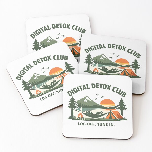 Item preview, Digital Detox Club Camping Badge designed and sold by oblexwear.