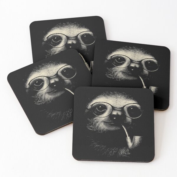 Item preview, Sophisticated Sloth with Glasses and Pipe designed and sold by k3rstman1.