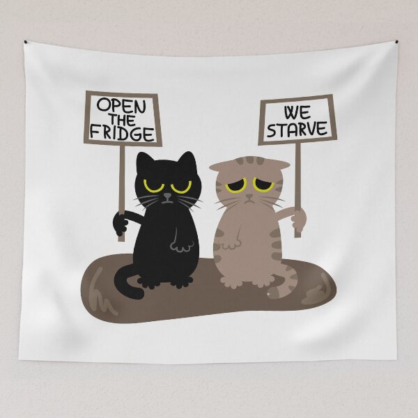 Item preview, Protesting Cats - Open the Fridge designed and sold by fishdesigns.