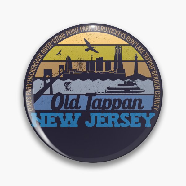 Item preview, Old Tappan New Jersey Sunset Retro Vintage Local Pride Logo designed and sold by CRHPOD20.