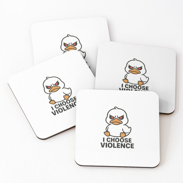Item preview, I Choose Violence Funny Duck designed and sold by lokiwoodsart.