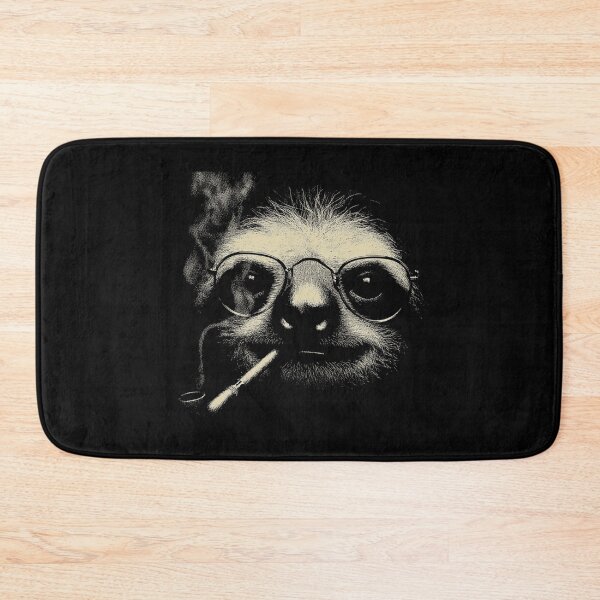Item preview, Sophisticated Sloth Wearing Glasses Smoking Pipe designed and sold by k3rstman1.