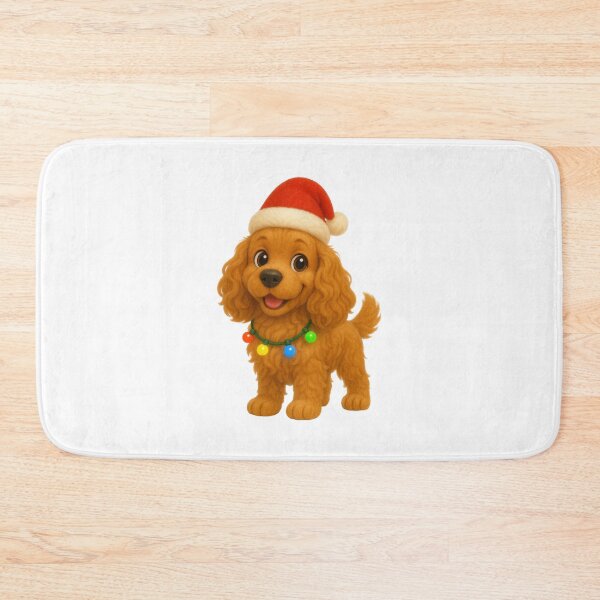 Item preview, Christmas Cocker Spaniel designed and sold by Sillytoe.