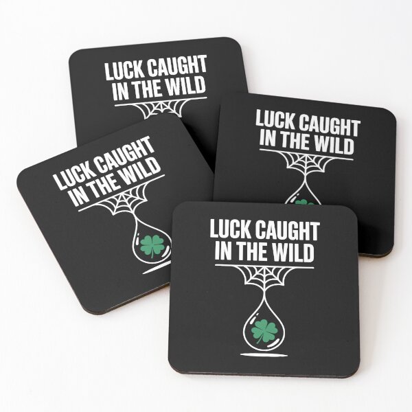 Item preview, Luck Caught in the Wild — Minimal Four-Leaf Clover Droplet Illustration designed and sold by NaturEdeN.