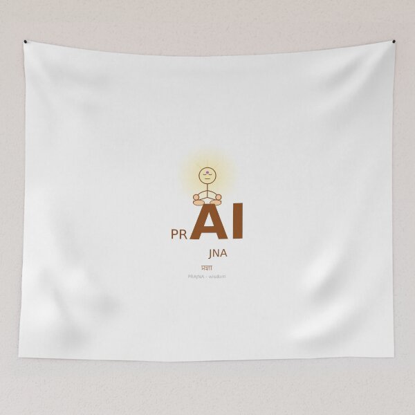 Item preview, PRAJNA | Sanskrit Word for Wisdom Insight | Spiritual Tech Design Gift designed and sold by AIDressCode.