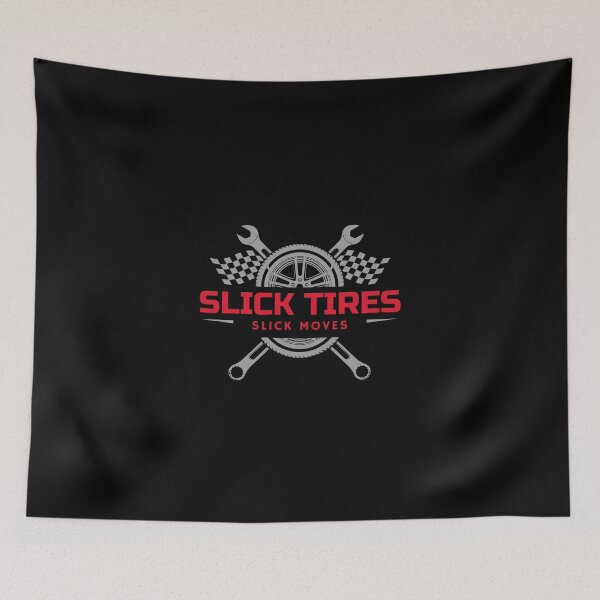 Item preview, Slick Tires Slick Moves Funny Drag Racing Mechanic Garage Gearhead designed and sold by CarantinedChaos.
