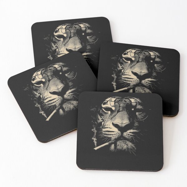 Item preview, Sophisticated Smoking Tiger with Glasses designed and sold by k3rstman1.