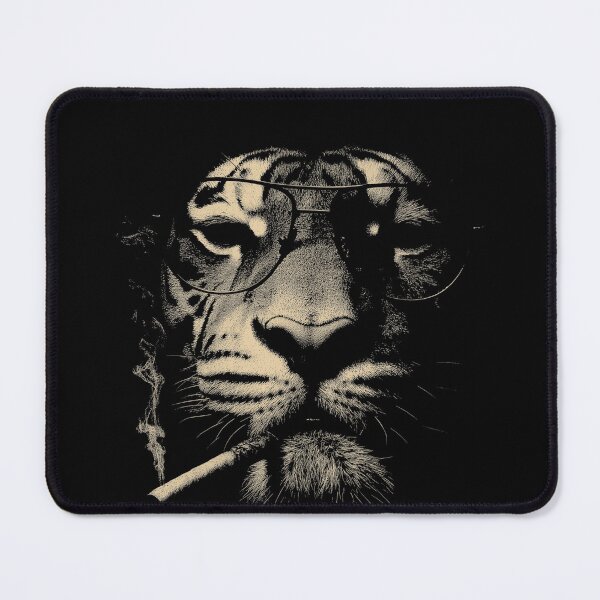 Item preview, Sophisticated Smoking Tiger with Glasses designed and sold by k3rstman1.