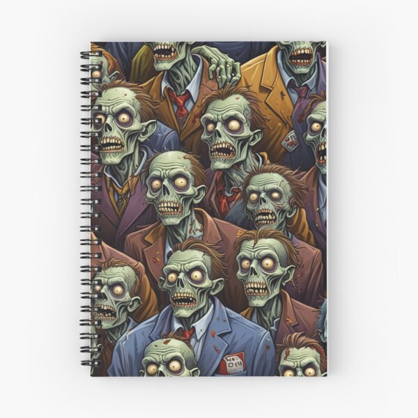 Item preview, Stylized Zombie Crowd Pattern – Horror Suits designed and sold by Fabricbella.