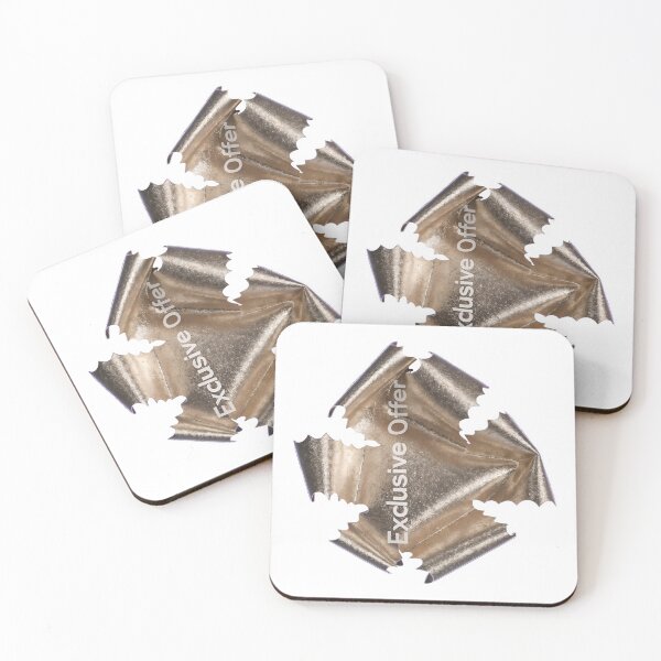 Item preview, Golden exclusive offer sticker with torn edges and shiny surface designed and sold by Creative88Art.