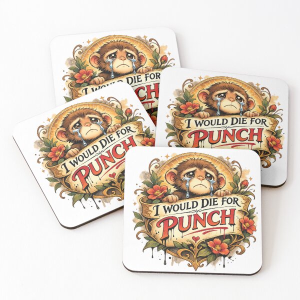 Item preview, Punck Monkey - Kawaii Crying Monkey I Would Die For Punch Sparkle Meme designed and sold by akiotatsuo.