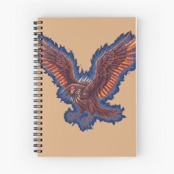 Item preview, Ancient Rune Raven: Astral Blue Fire Spirit designed and sold by AstralForgeArt.