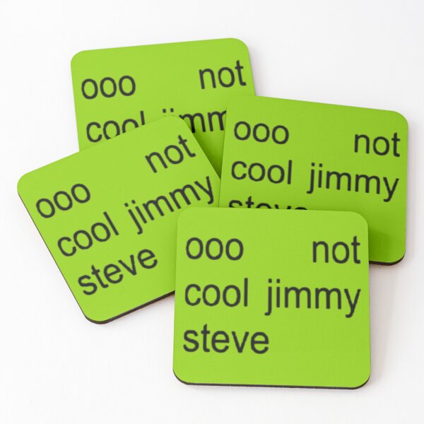 Item preview, not cool jimmy steve brat text designed and sold by notcooljimmysteve.
