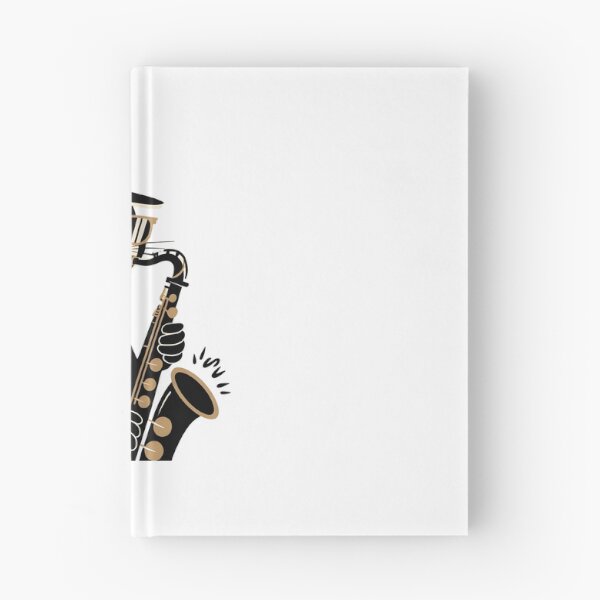 Item preview, cat playing saxophone designed and sold by Uglyandcute.