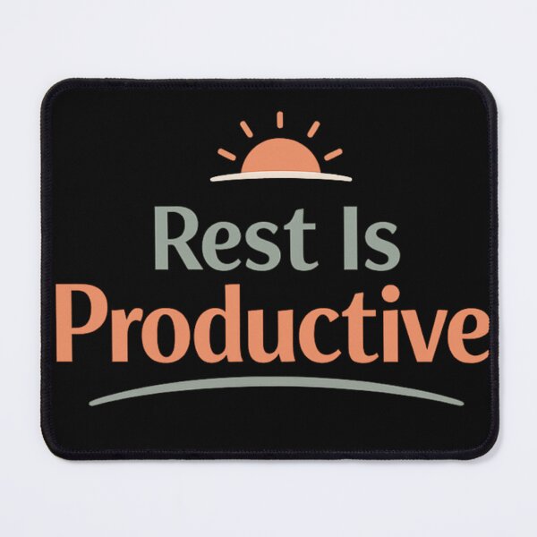 Item preview, Rest Is Productive – Minimal Modern Typography Aesthetic Design designed and sold by oblexwear.