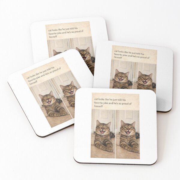 Item preview, Cat told his favorite joke  designed and sold by donchago.