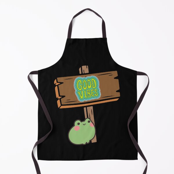Item preview, Good vibes sign with cute frog designed and sold by ClickATee Store .