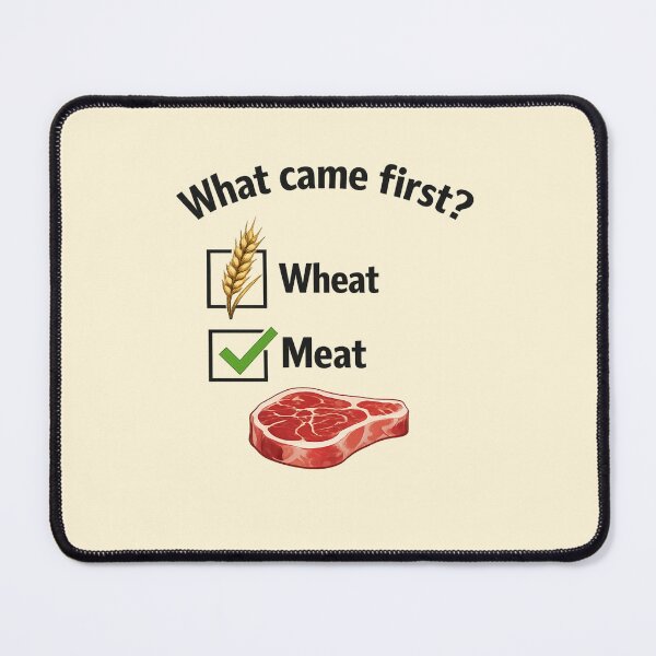 Item preview, What Came First? Meat - Funny Carnivore Diet Keto Checkbox Design designed and sold by zibziby.