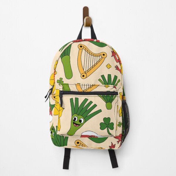 Item preview, Cute Welsh Pattern | Daffodils Leeks Dragons Harps & Flags designed and sold by Midnight Veil Designs.