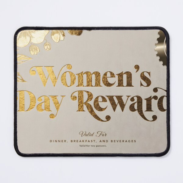 Item preview, Elegant Women's Day Reward certificate with gold floral design designed and sold by Creative88Art.