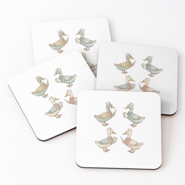 Item preview, Cute Nurse Duck Illustration – Medical Animal Art with Gentle Vintage Style designed and sold by YK SHOP.