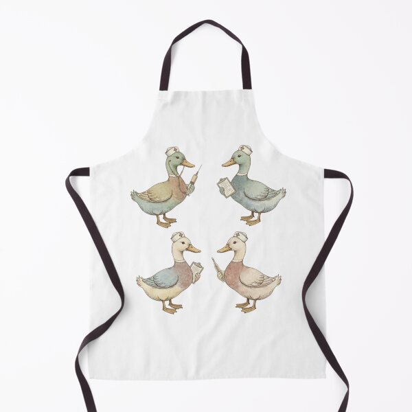 Item preview, Cute Nurse Duck Illustration – Medical Animal Art with Gentle Vintage Style designed and sold by YK SHOP.
