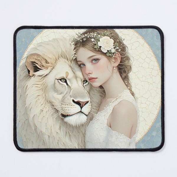 Item preview, The girl and the lion. designed and sold by Natalia-Vlad.