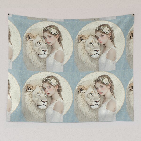 Item preview, The girl and the lion. designed and sold by Natalia-Vlad.