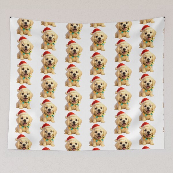 Item preview, Christmas English Cream Golden Retriever designed and sold by Sillytoe.