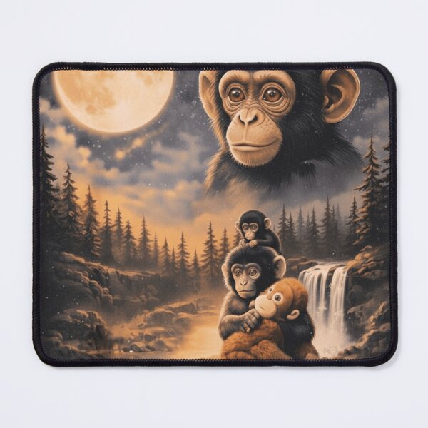Item preview, Punch Monkey Moon 90s Retro Animal Vintage Aesthetic designed and sold by VGAfanatic.
