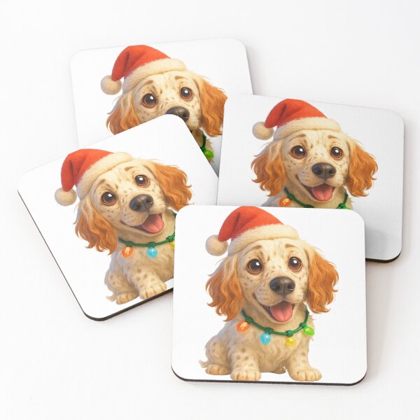 Item preview, Christmas English Setter designed and sold by Sillytoe.