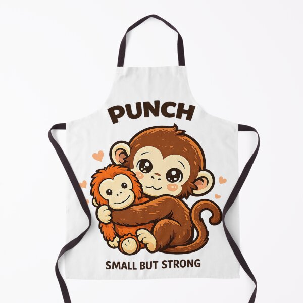 Item preview, Punch The Monkey Hugging Plushie Cute Kawaii designed and sold by Thread-Riot.