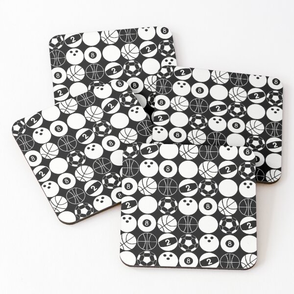 Item preview, Retro Sports Balls Pattern Minimalist Design designed and sold by NNAANN.