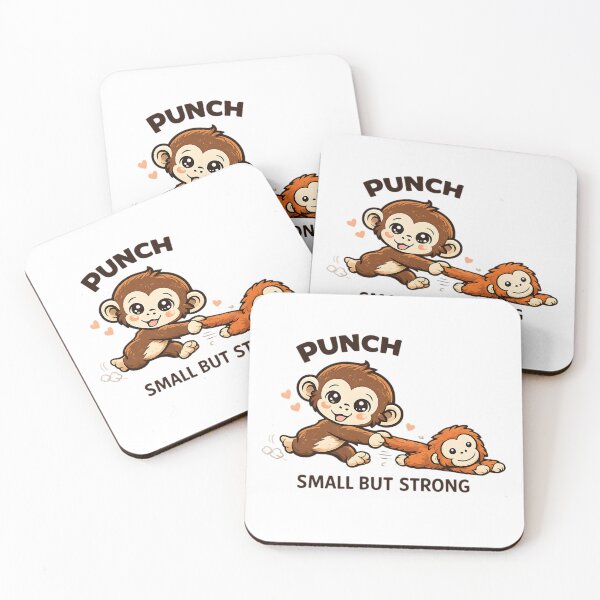 Item preview, Punch The Monkey Tugging Plushie Cute Cartoon Illustration Wholesome Kawaii Energy designed and sold by Thread-Riot.