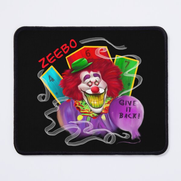 Item preview, Zeebo the Clown – "Laughing in the Dark" spooky Art designed and sold by ArtbyPriscilla.