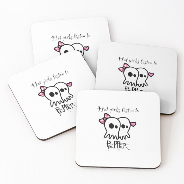 Item preview, Hot Girls Listen to Pepper Cute Ghosts Sticker designed and sold by Stoopid Zephyr Pepper.