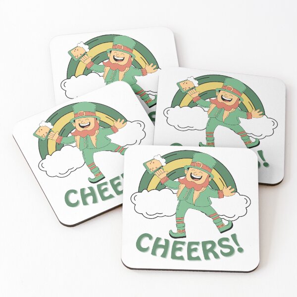 Item preview, Cheers Leprechaun St Patrick’s Day Funny Rainbow Irish Celebration Design designed and sold by Wander & Whim Designs.